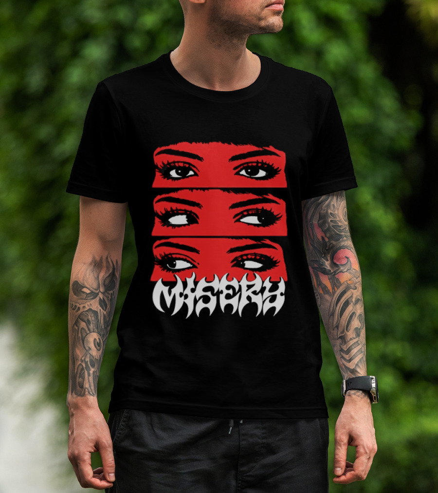 Misery Red Eyes Triple Stare T-Shirt