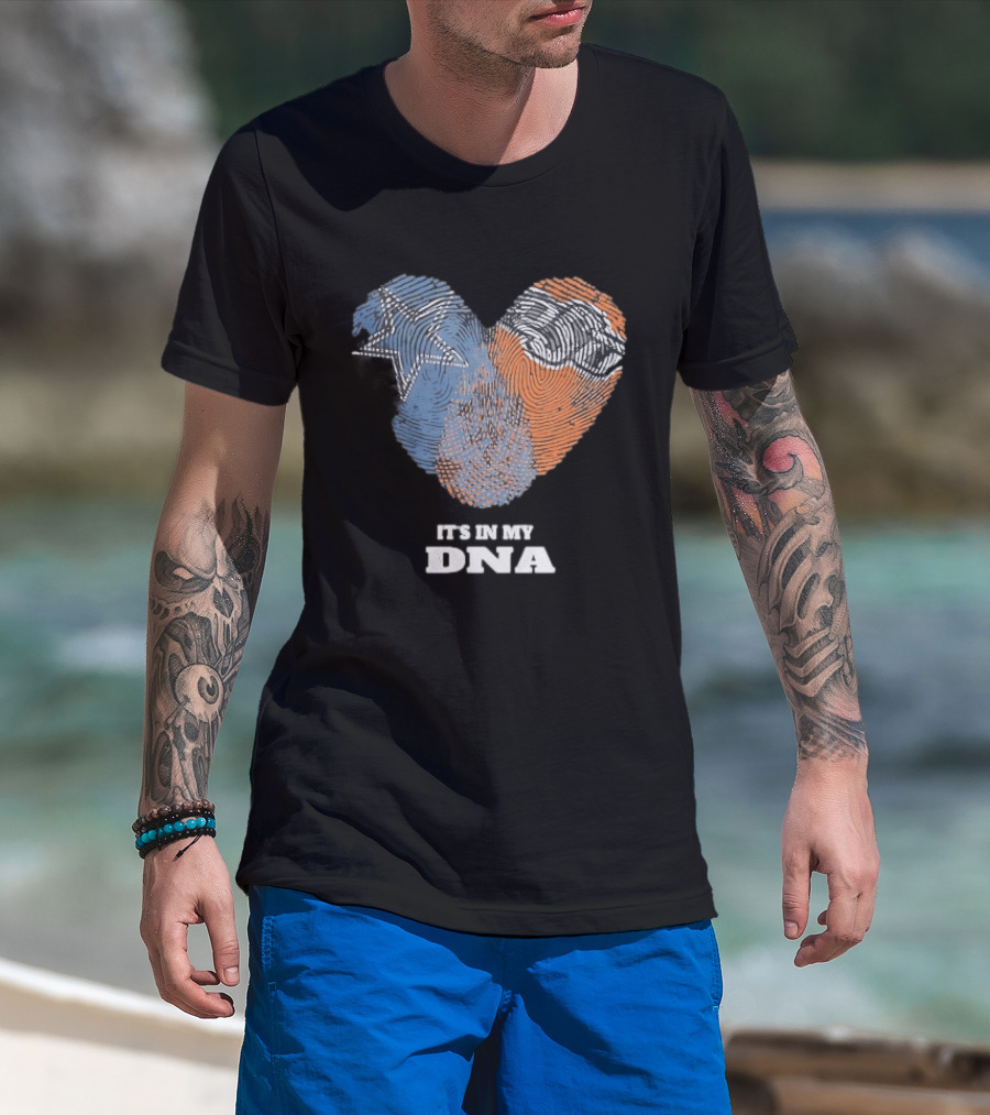 Texas Longhorns It's In My DNA Fingerprint Heart T-Shirt