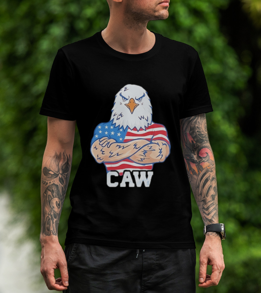 Pat McAfee Eagle Caw American Flag 4th Of July T-Shirt