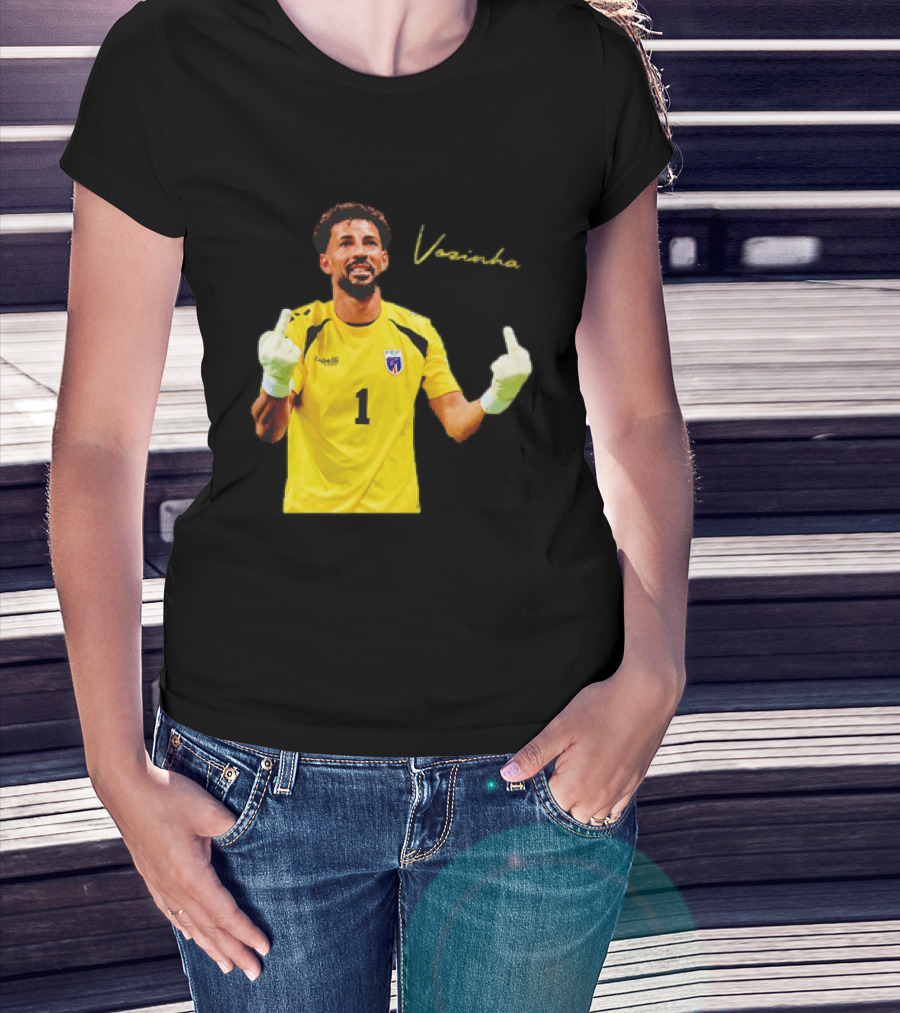 Vozinha Cape Verde National Team Number 1 Player Gesture T-Shirt