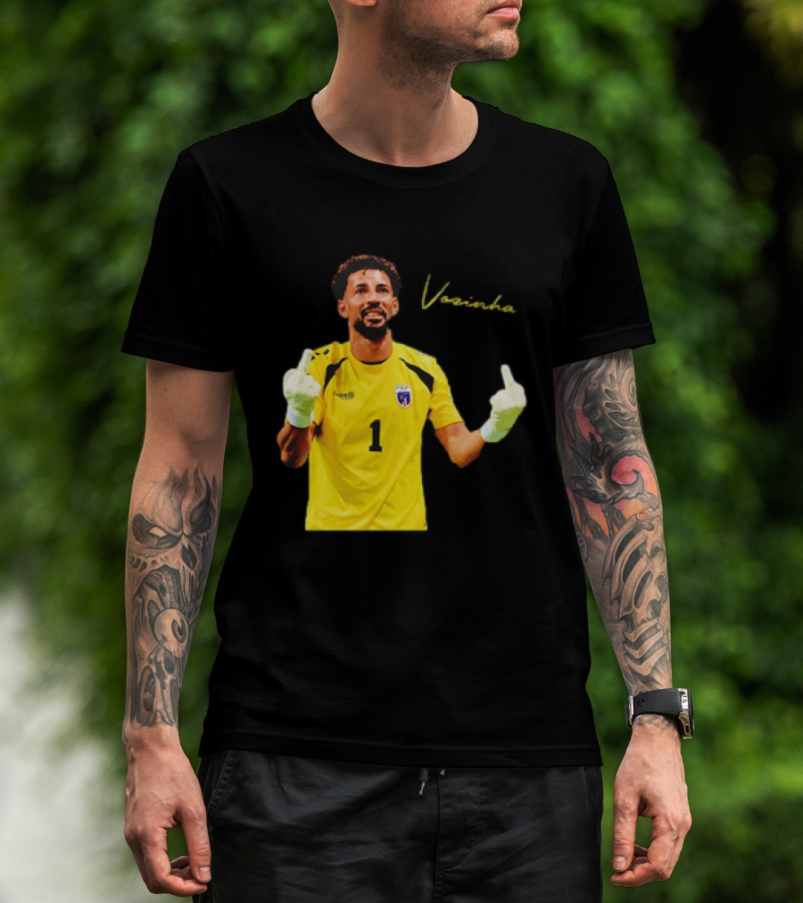 Vozinha Cape Verde National Team Number 1 Player Gesture T-Shirt
