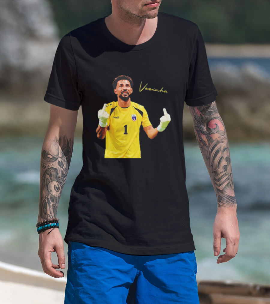 Vozinha Cape Verde National Team Number 1 Player Gesture T-Shirt