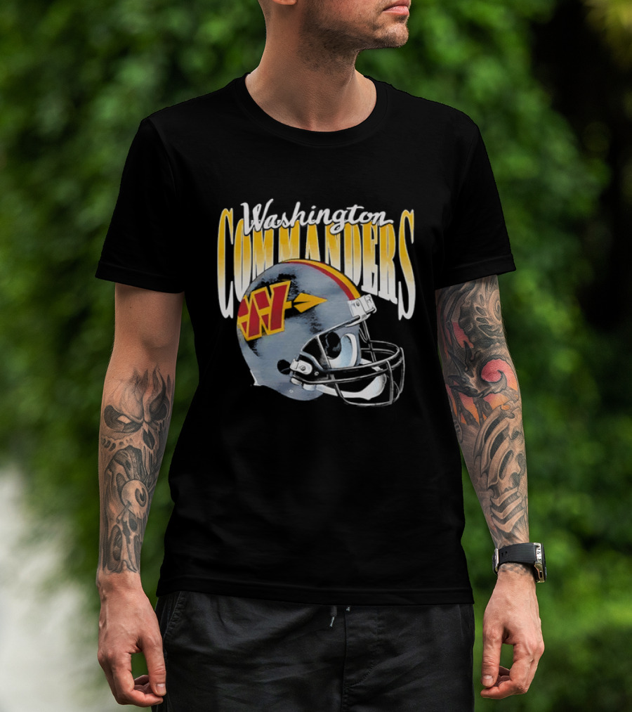 Washington Commanders Football Helmet Men's T-Shirt