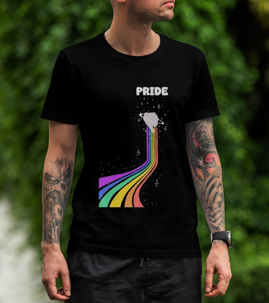 Pride Rainbow Space Hand Magic T-Shirt