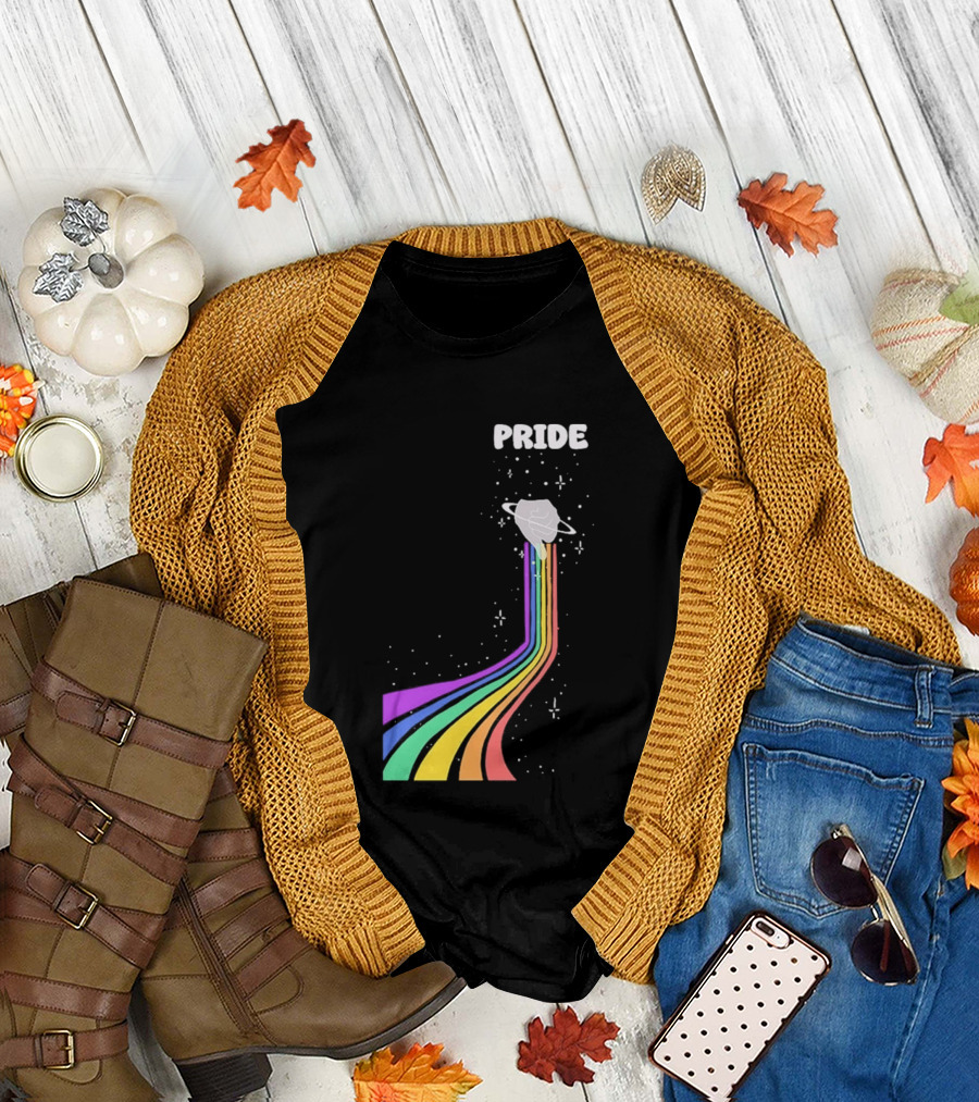 Pride Rainbow Space Hand Magic T-Shirt