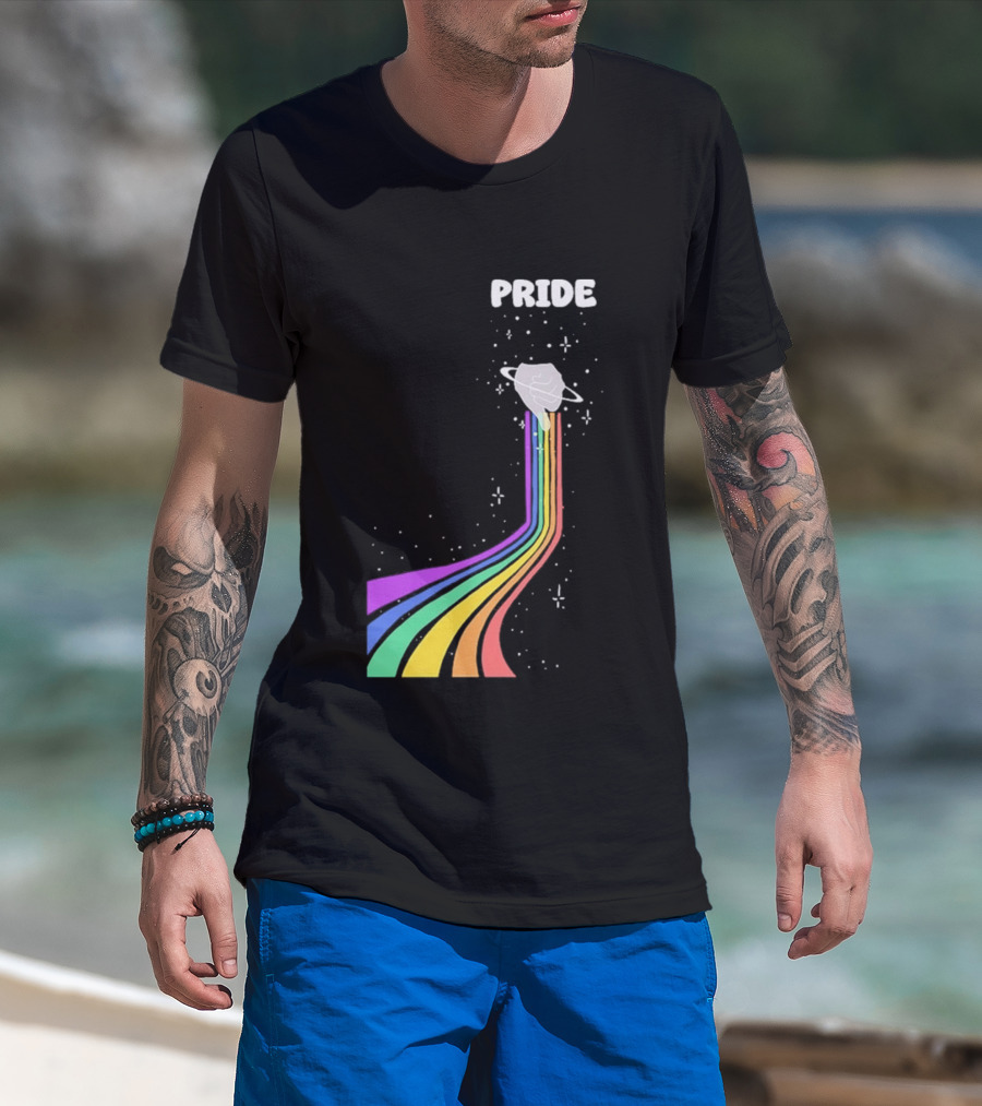 Pride Rainbow Space Hand Magic T-Shirt