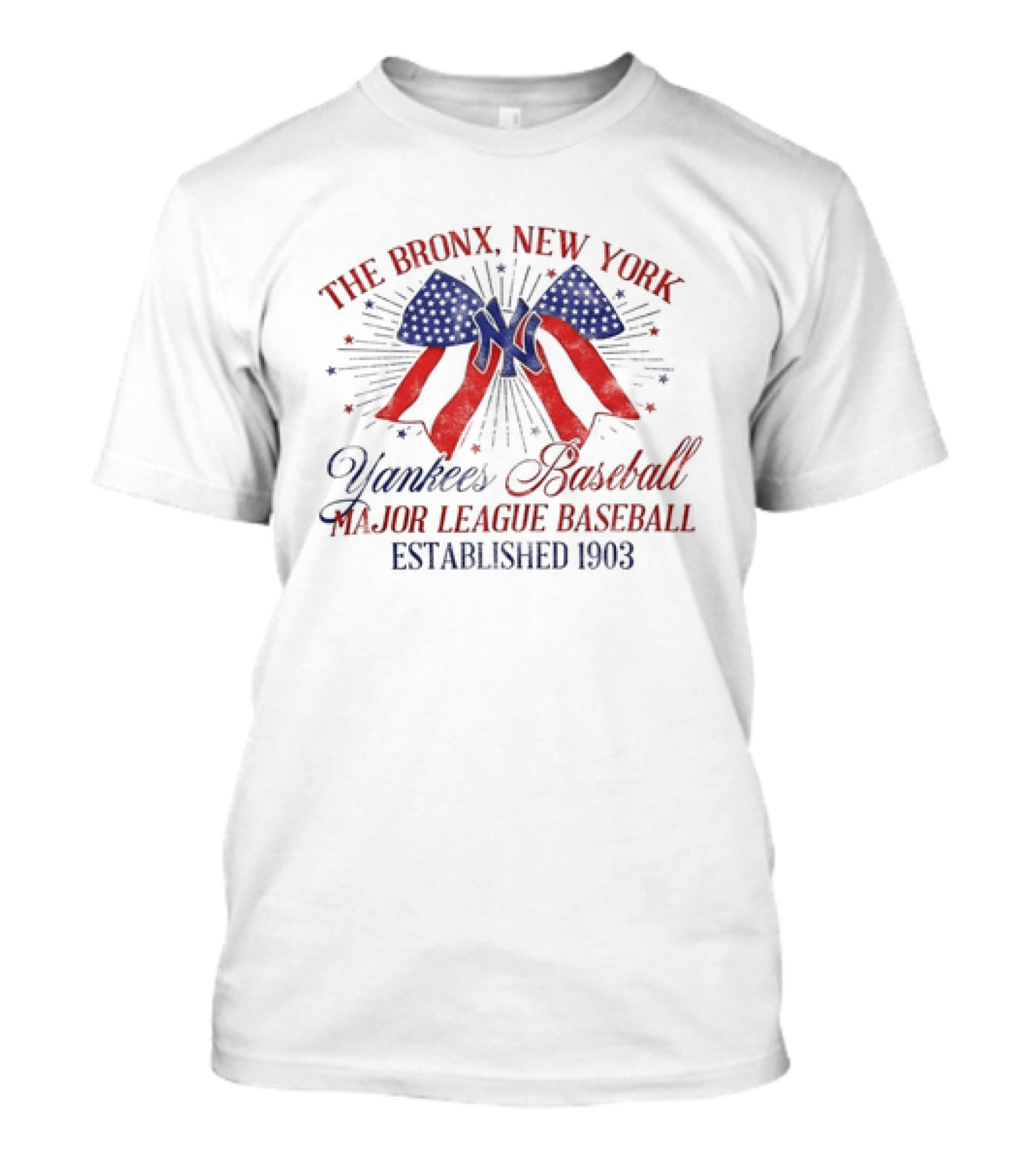 The Bronx New York Yankees Baseball Major League July 4th Established 1903 T-Shirt