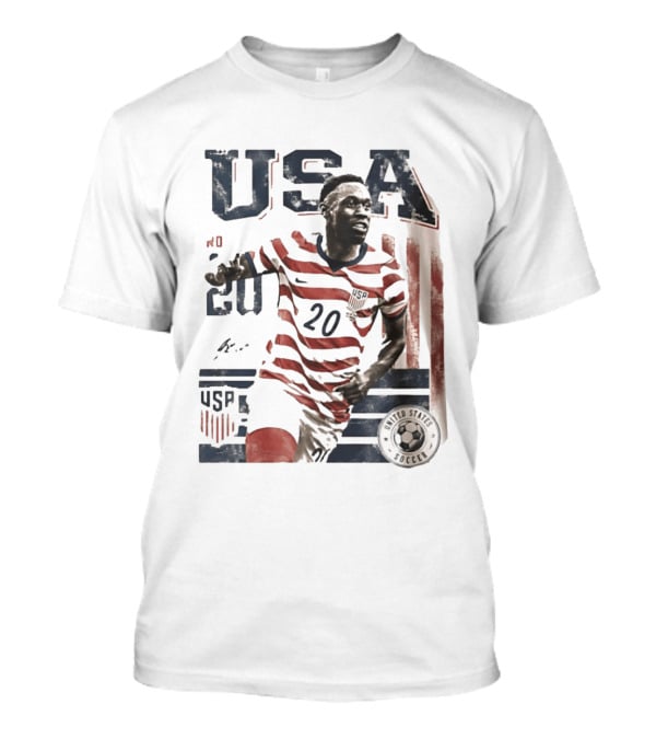 USA Soccer No. 20 United States Soccer Folarin Balogun T-Shirt