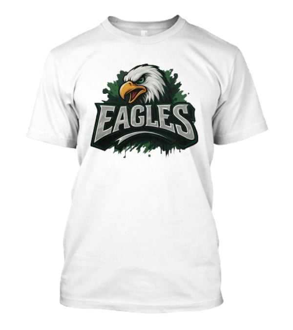 Philadelphia Eagles Distressed Graffiti Style Eagles Head T-Shirt