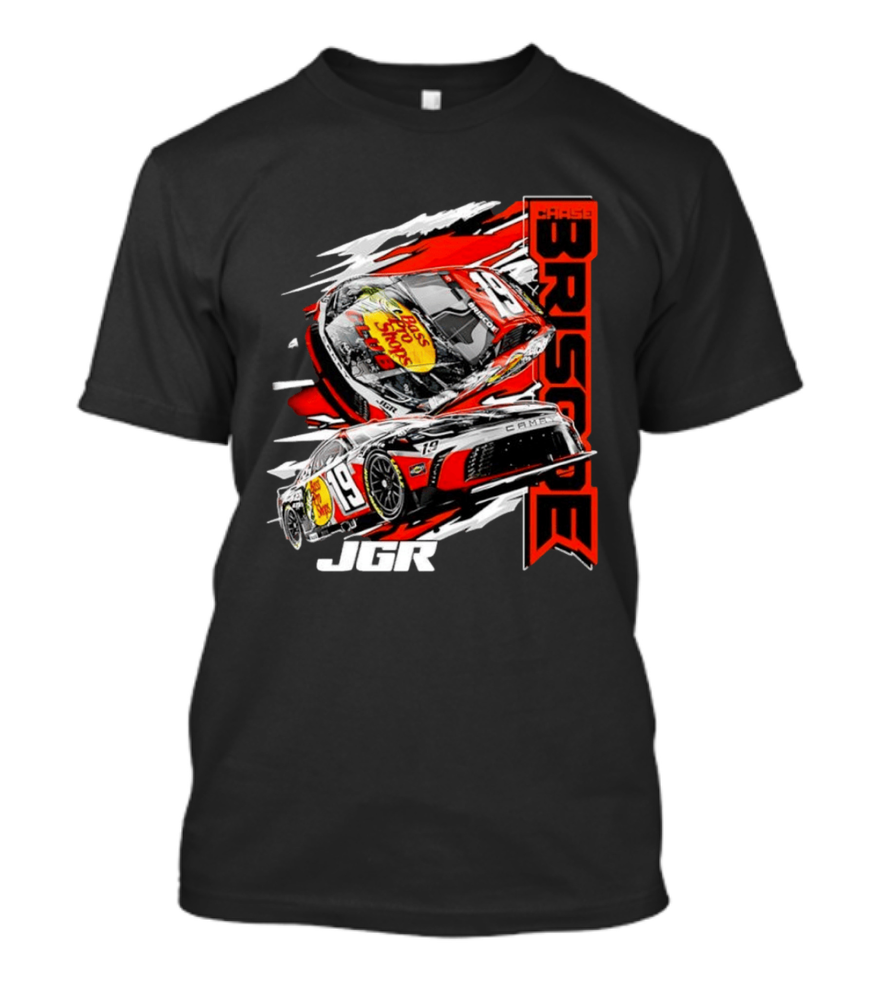 Chase Briscoe 19 Joe Gibbs Racing Bass Pro Shops Toyota Camry NASCAR JGR T-Shirt