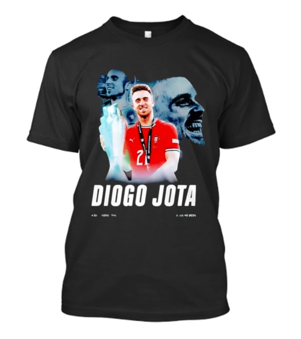 Diogo Jota Portugal National Football Team Collage 4 Dezembro 1996 8 Julho 2026 T-Shirt
