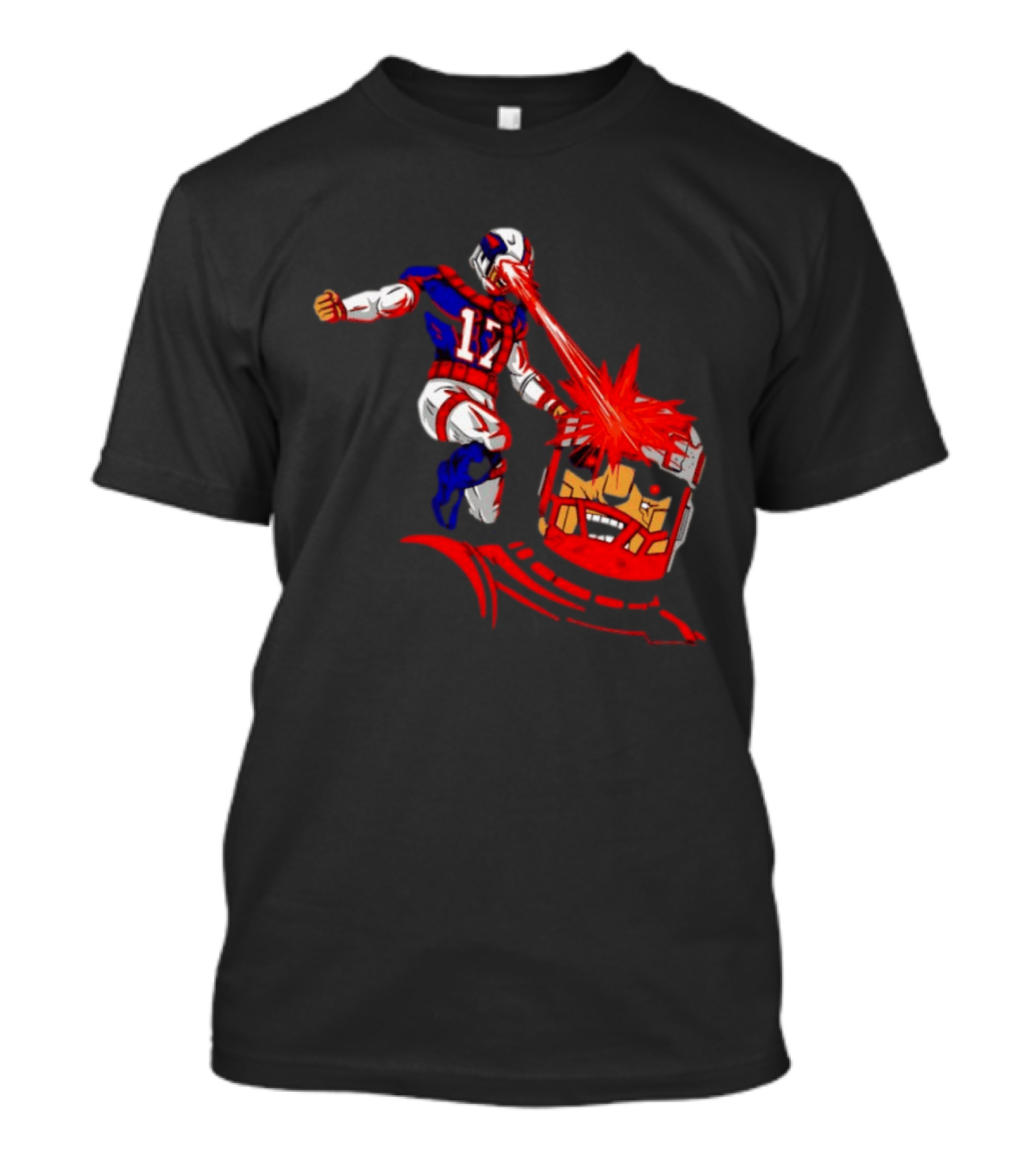 Buffalo Bills Josh Allen Laser Eyes Vs. Bo Jackson Battle Arena T-Shirt