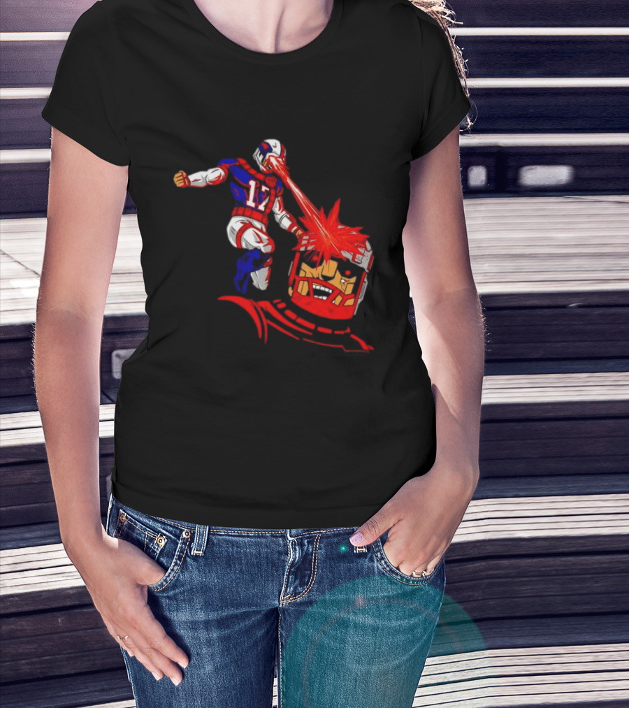 Buffalo Bills Josh Allen Laser Eyes Vs. Bo Jackson Battle Arena T-Shirt