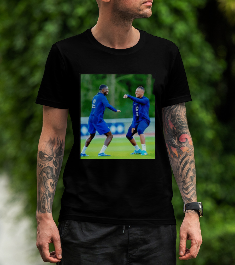 Kylian Mbappe Ousmane Dembele France National Football Team Training France Football Kings Of Europe T-Shirt