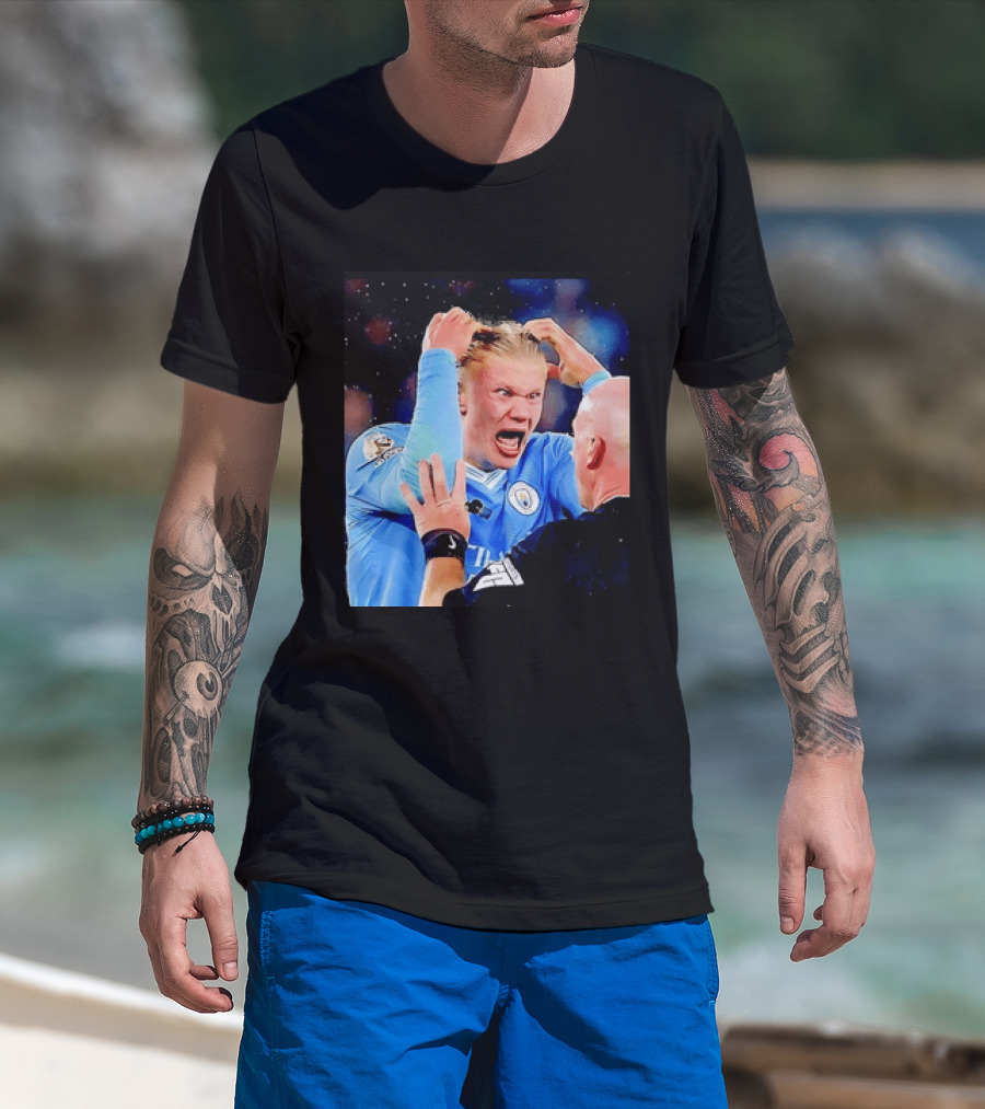 Erling Haaland Manchester City Emotional Reaction T-Shirt