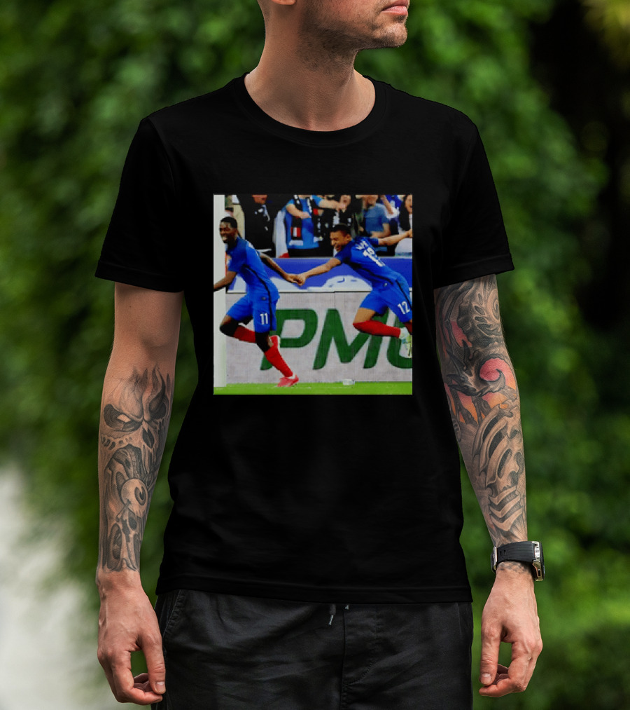 France National Team Kylian Mbappé Ousmane Dembélé Celebration T-Shirt