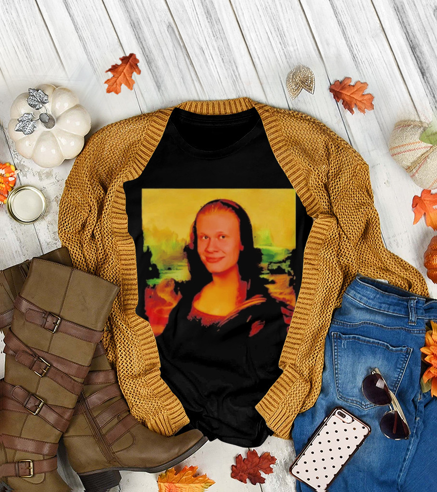 Mona Lisa Erling Haaland Manchester City Meme T-Shirt