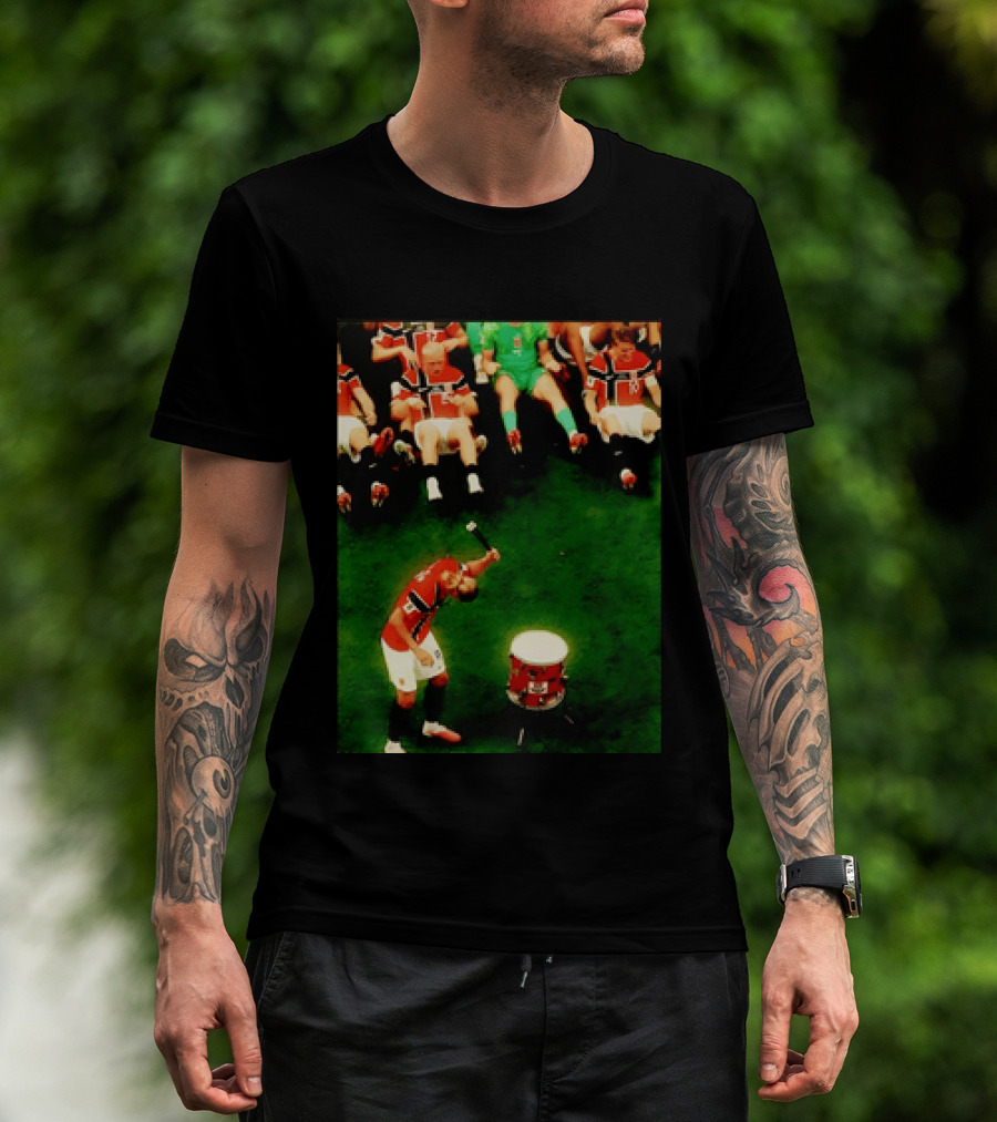 Erling Haaland Norway Football Team Drummer Celebration 26WC T-Shirt