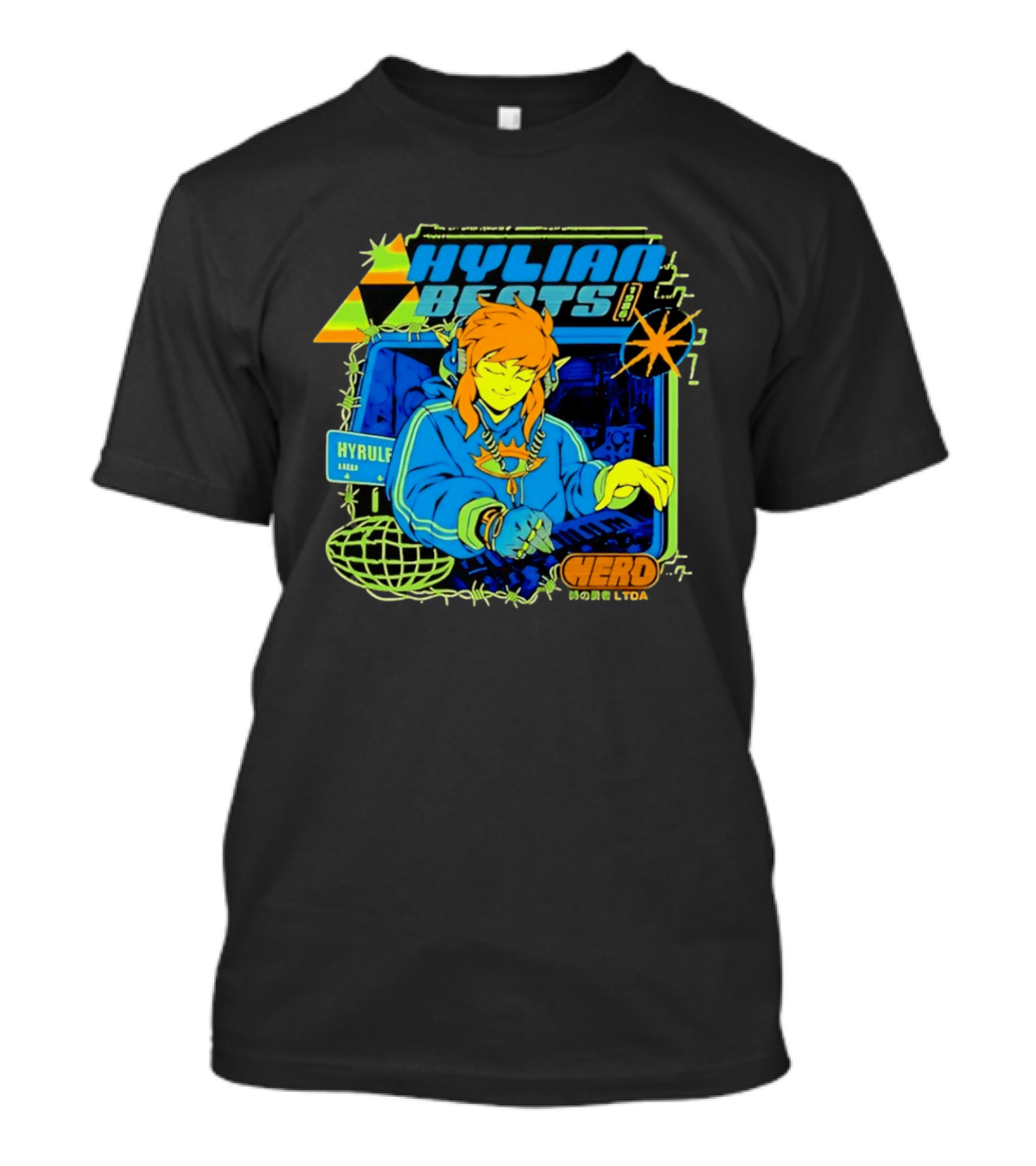 Hylian Beats 1986 Hyrule Ahead Hero Legend T-Shirt