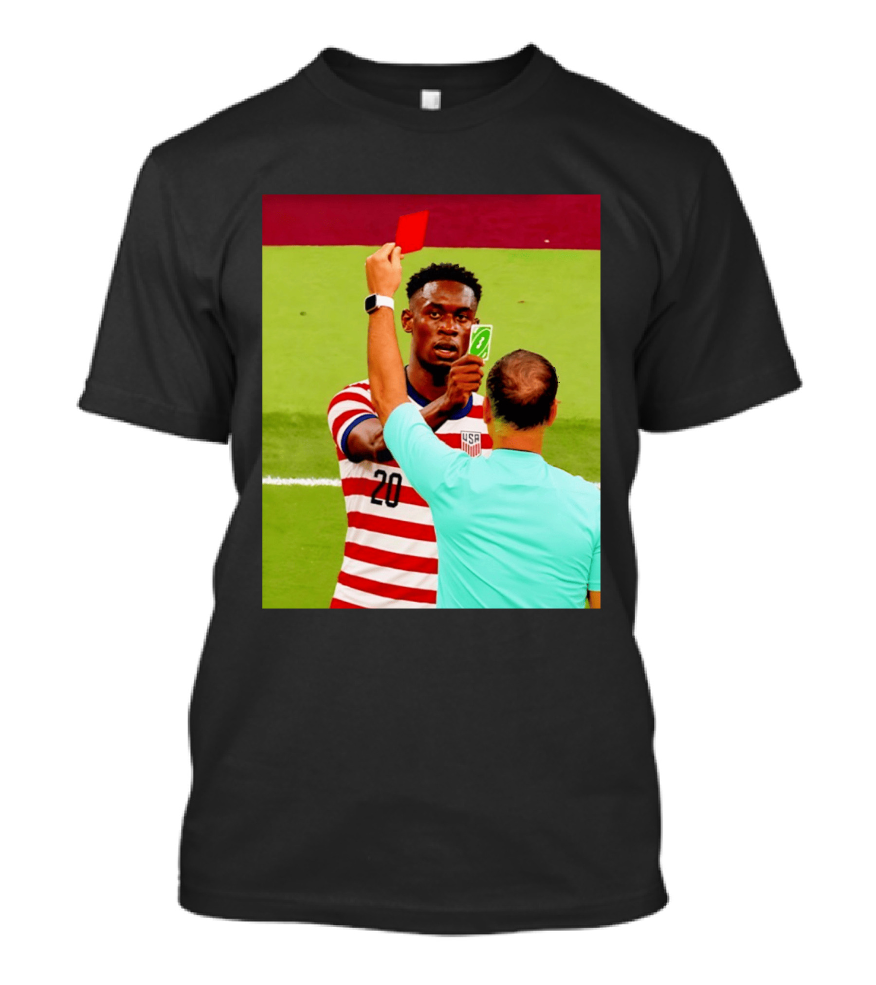 Folarin Balogun USMNT Number 20 Reverse Card Meme Soccer T-Shirt