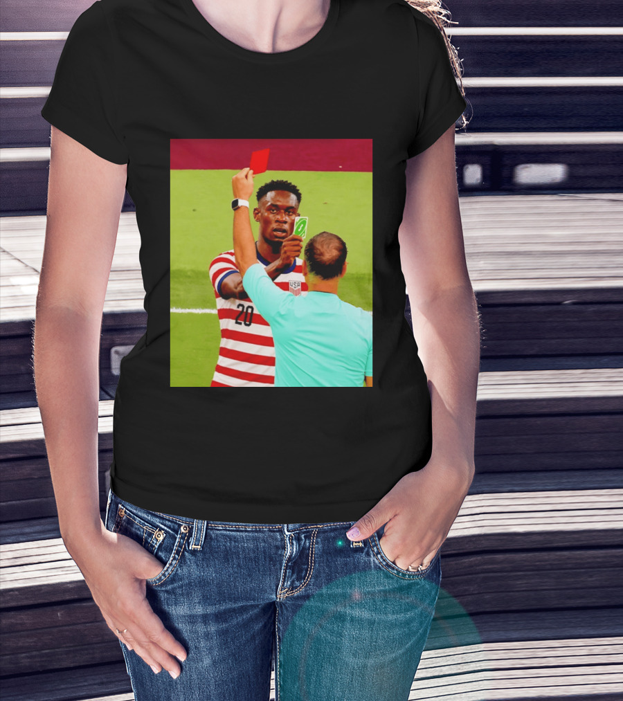 Folarin Balogun USMNT Number 20 Reverse Card Meme Soccer T-Shirt