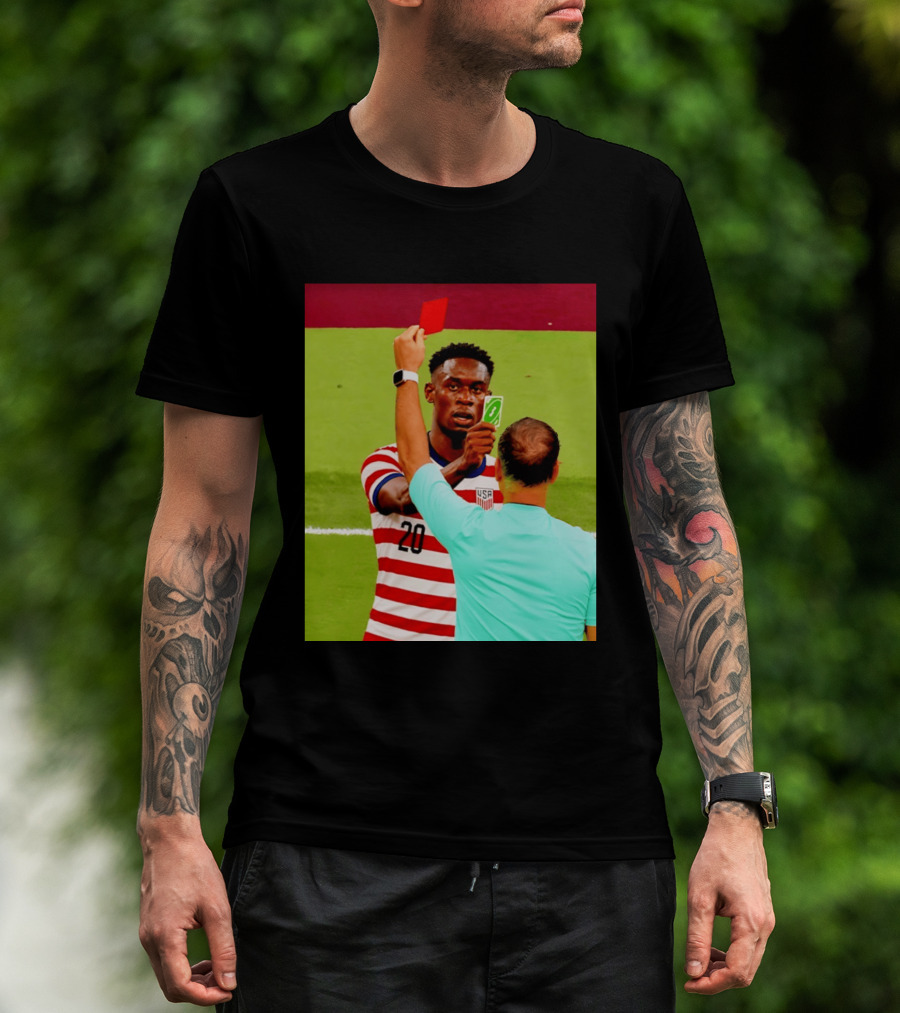 Folarin Balogun USMNT Number 20 Reverse Card Meme Soccer T-Shirt