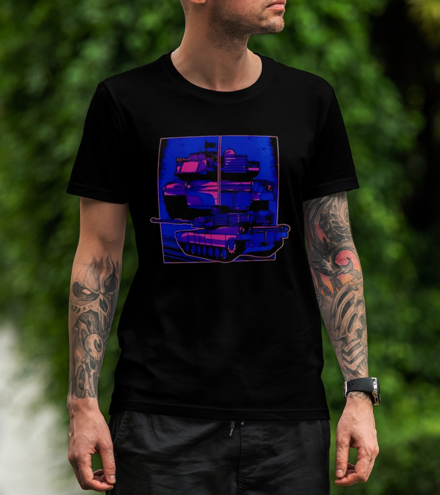 Night Crawler Military Tank Armored Vehicle Dual Palettes T-Shirt