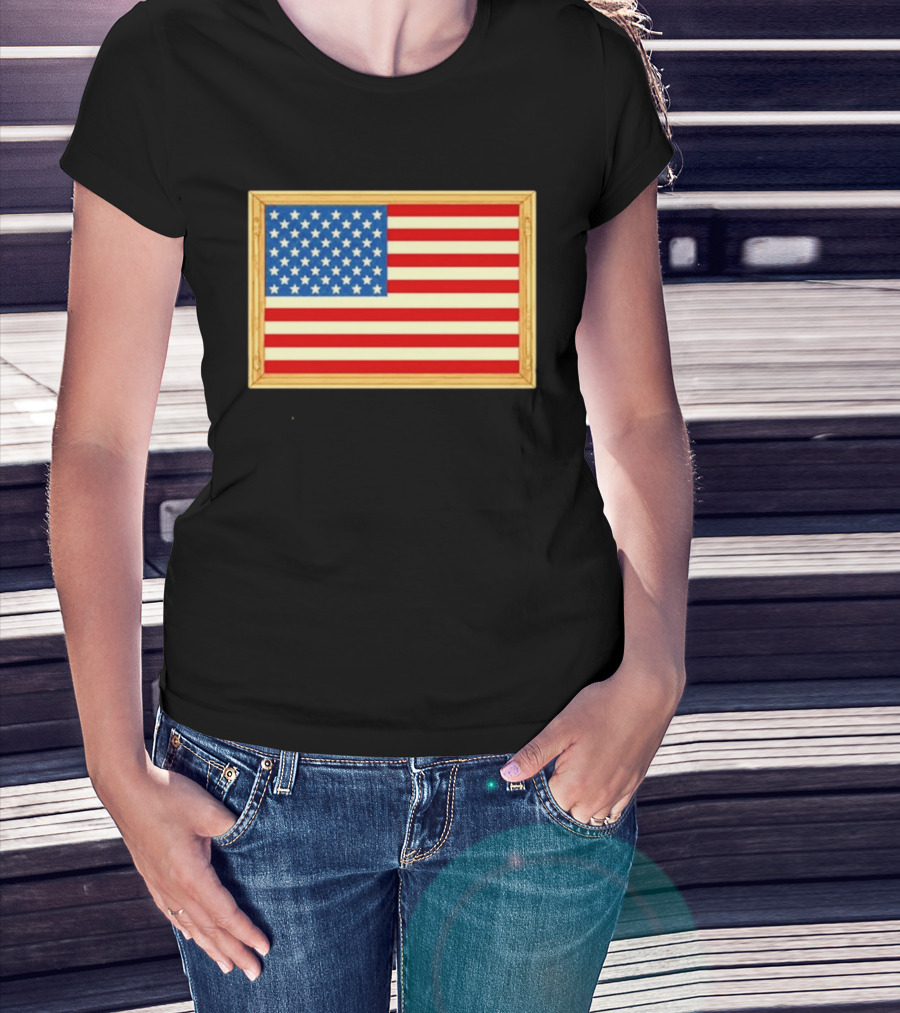 Theodore Roosevelt We Must Dare To Be Great American Flag T-Shirt