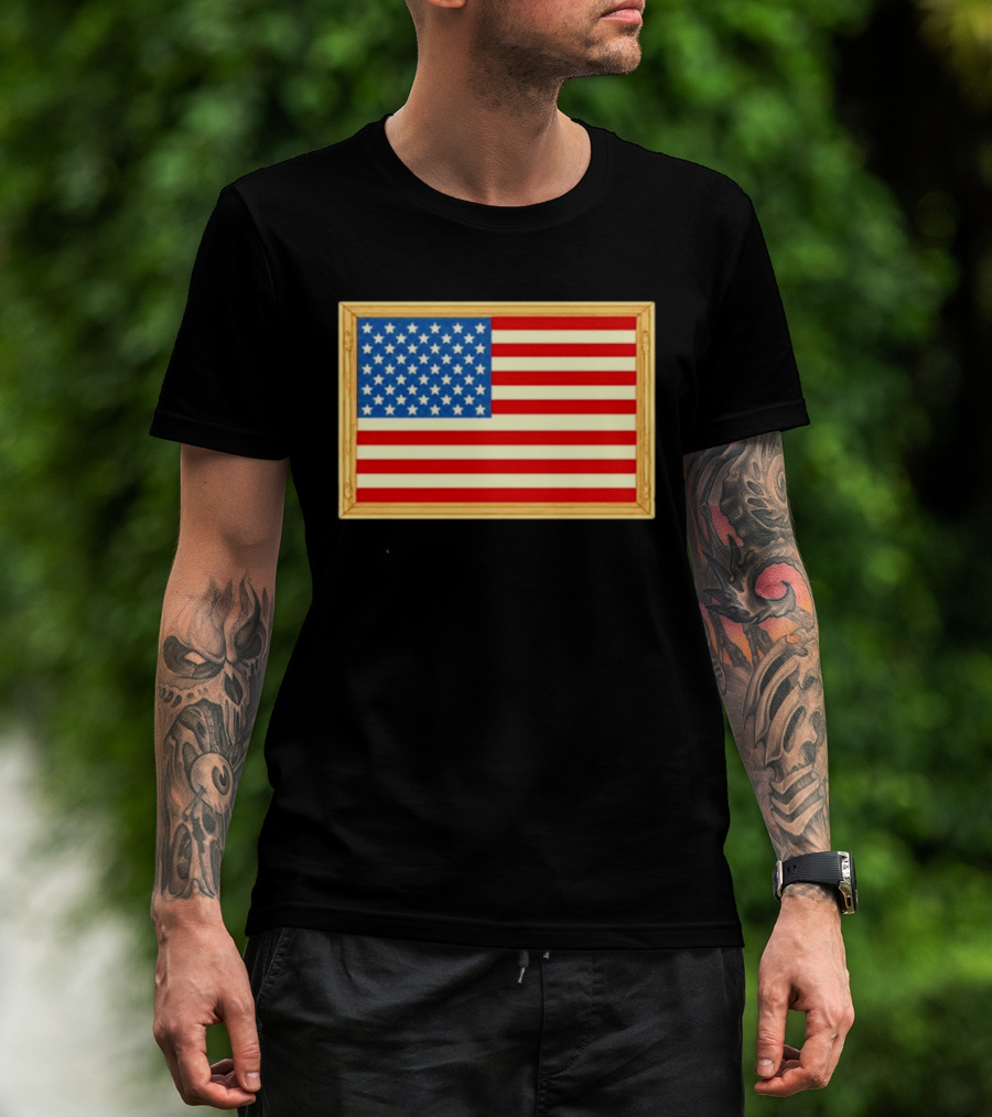 Theodore Roosevelt We Must Dare To Be Great American Flag T-Shirt