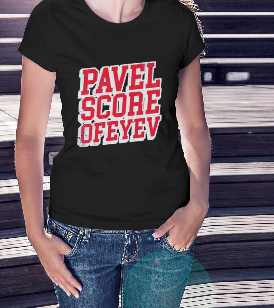 Pavel Score Vegas Golden Knights Distressed Dorofeyev T-Shirt