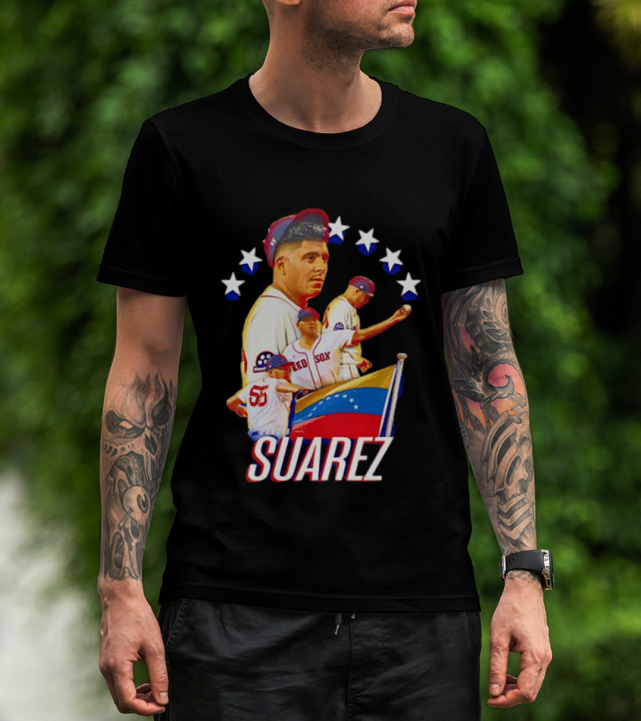 Ranger Suarez Philadelphia Phillies MLB Venezuela Flag Star Baseball T-Shirt