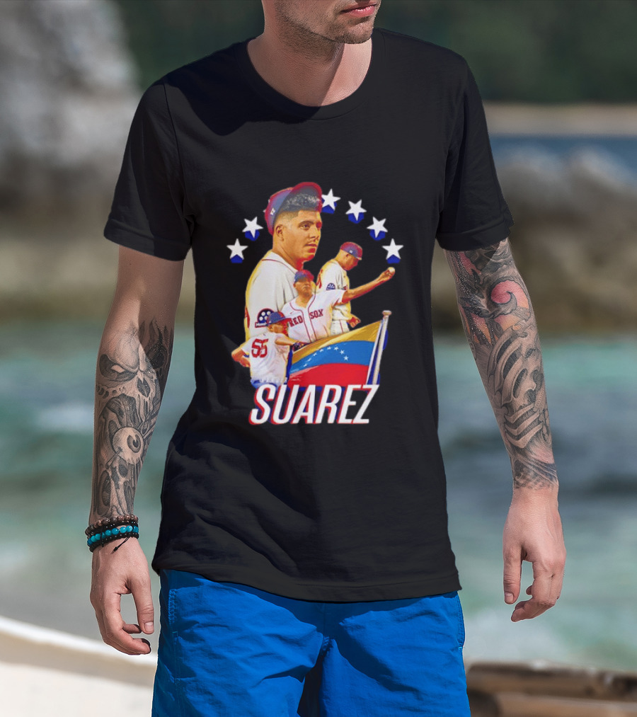 Ranger Suarez Philadelphia Phillies MLB Venezuela Flag Star Baseball T-Shirt