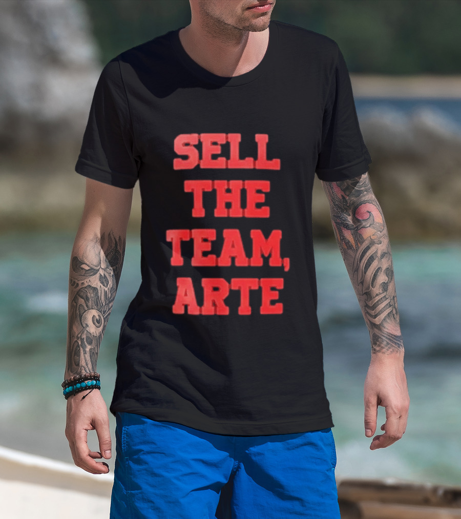 Sell The Team Arte Rallying Cry Fan Expression T-Shirt