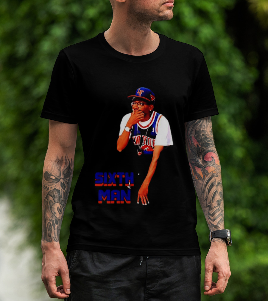 Spike Lee New York Knicks Sixth Man Yankees Cap T-Shirt