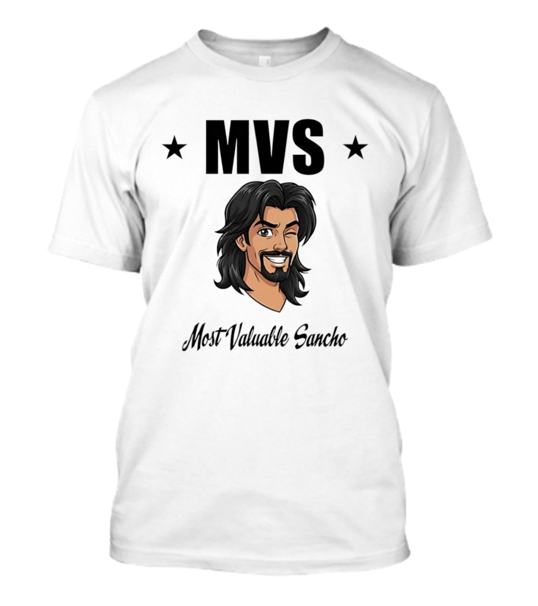 MVS Most Valuable Sancho Star Wink Humor T-Shirt