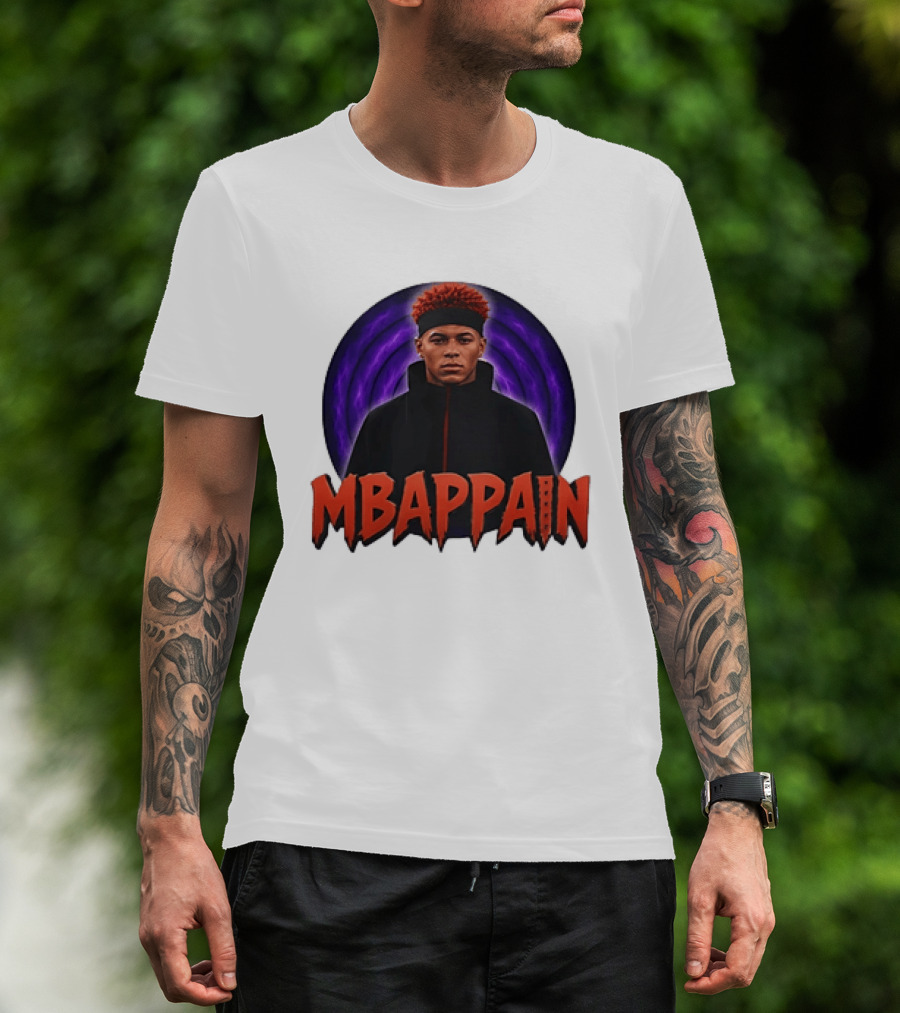 Mbappain Naruto Anime Crossover Meme T-Shirt
