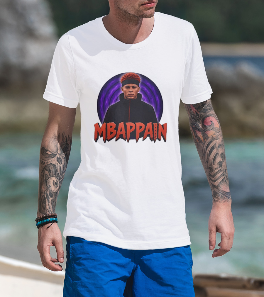 Mbappain Naruto Anime Crossover Meme T-Shirt