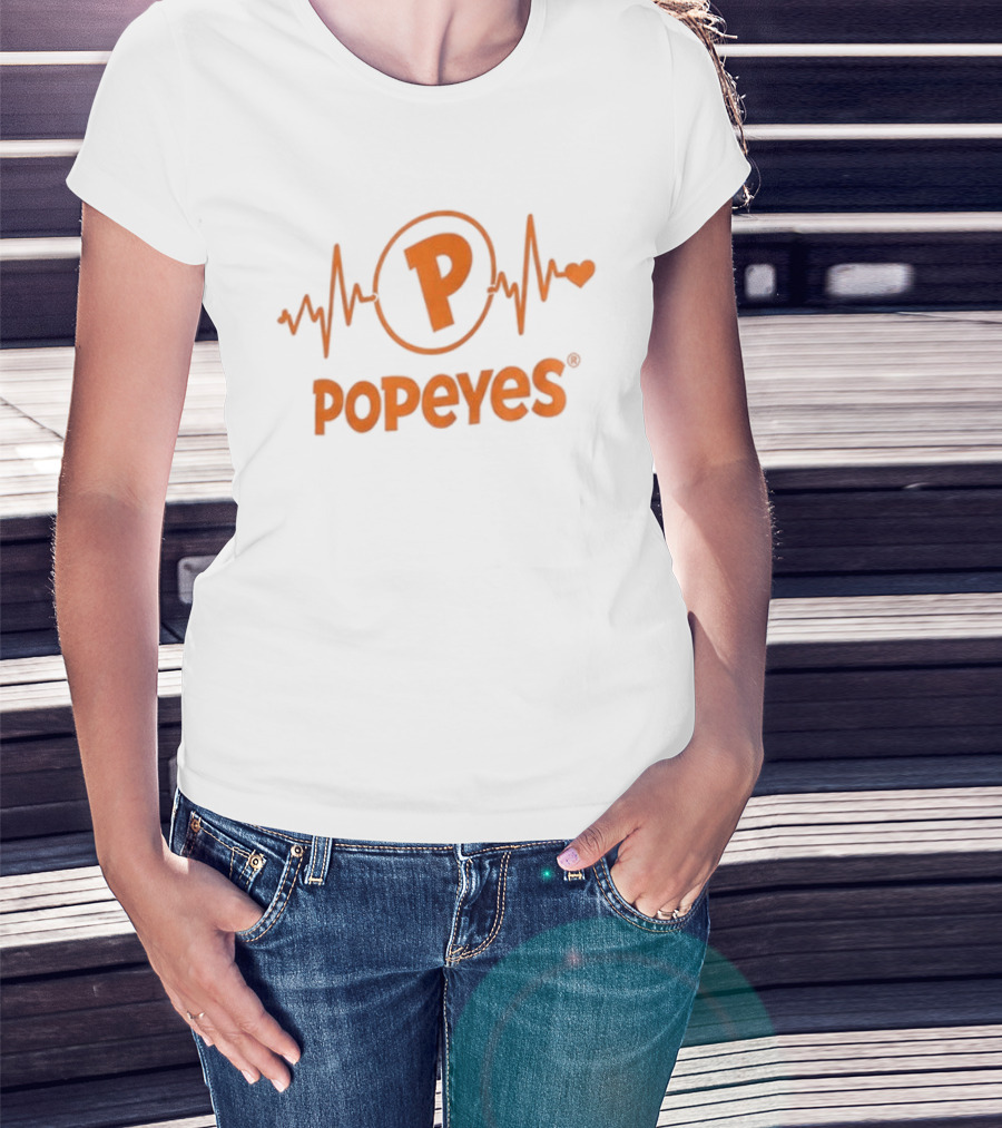 Heartbeat Lover Popeyes Addiction T-Shirt