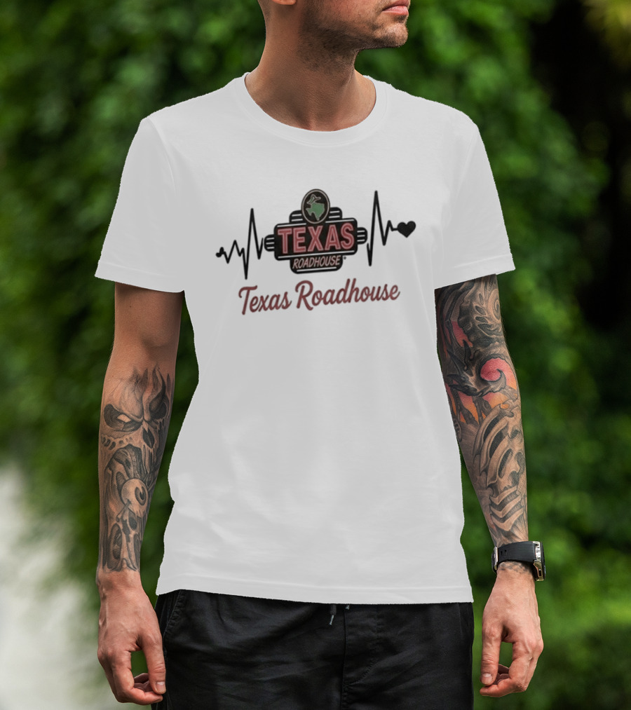 Heart Pulse Texas Roadhouse Addiction T-Shirt