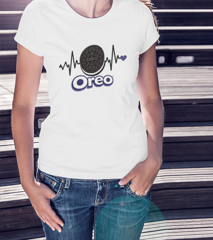 Heartbeat Oreo Addiction Lover T-Shirt