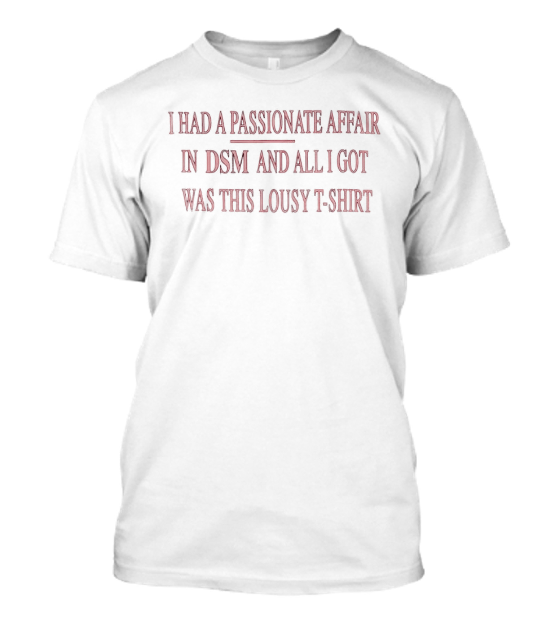 I Had A Passionate Affair In DSM And All I Got Was This Lousy T T-Shirt