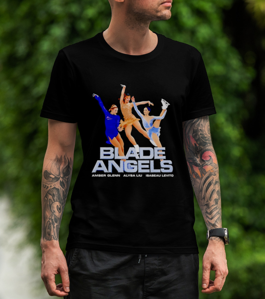 Blade Angels Amber Glenn Alysa Liu Isabeau Levito Team USA Figure Skating T-Shirt
