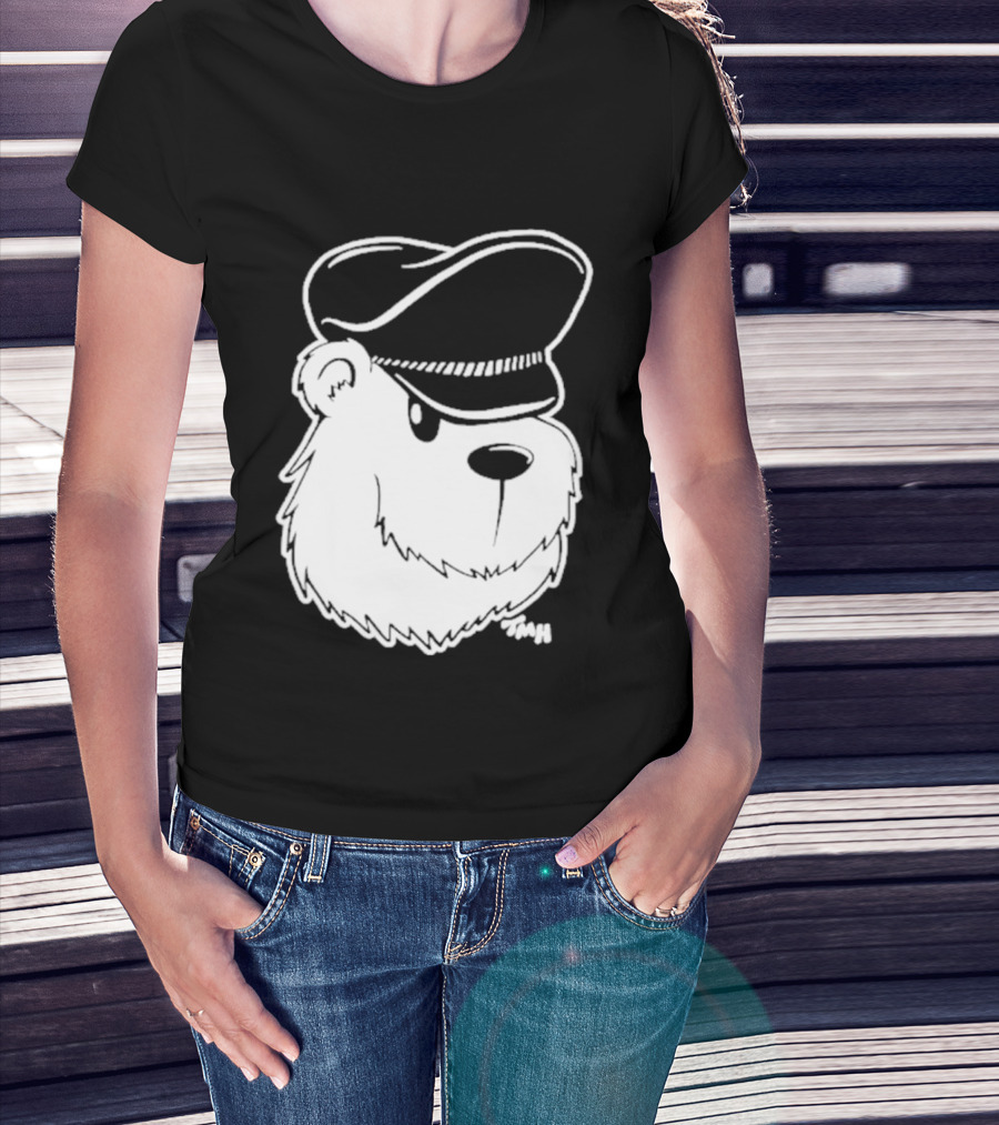 Bear With Police Officer Hat T-Shirt