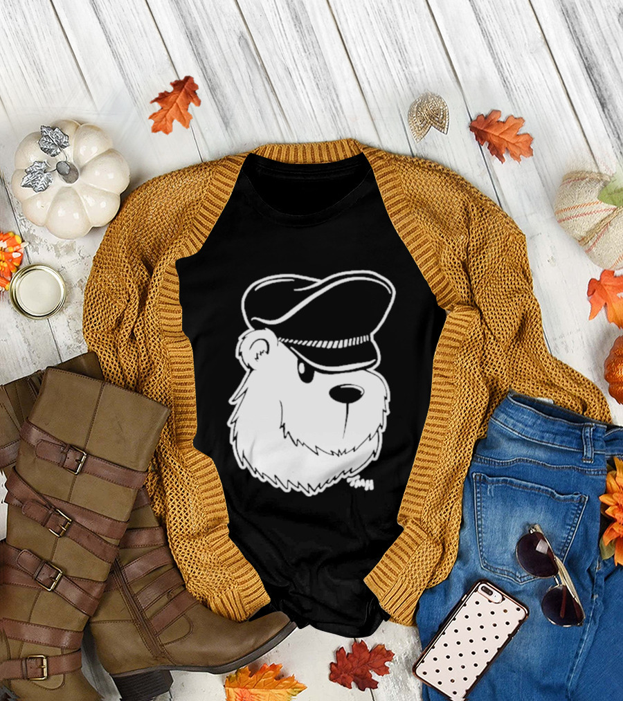 Bear with Police Officer Hat T-Shirt