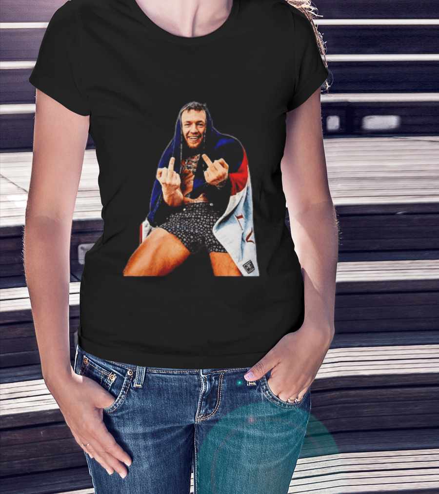 Conor McGregor The Notorious UFC MMA Middle Fingers T-Shirt