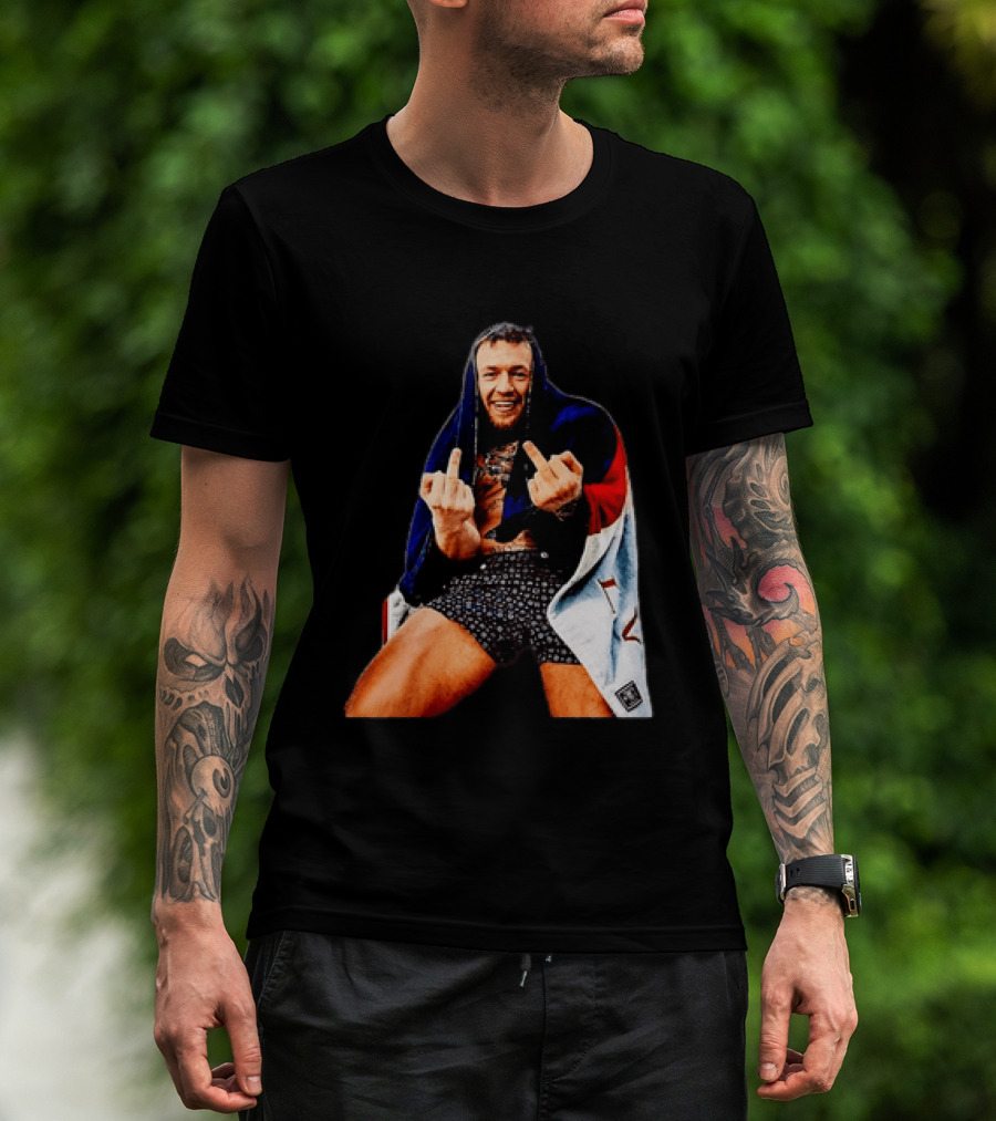 Conor McGregor The Notorious UFC MMA Middle Fingers T-Shirt