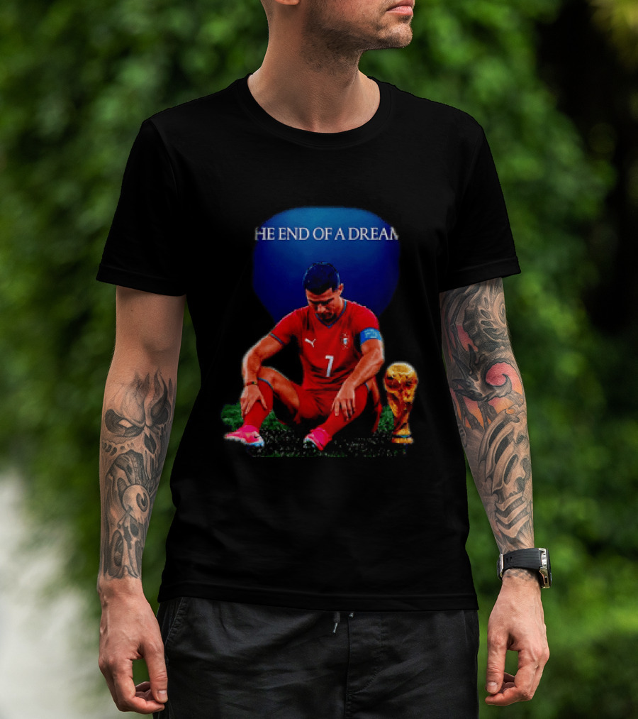 Cristiano Ronaldo The End Of A Dream Portugal No 7 World Cup Moment T-Shirt