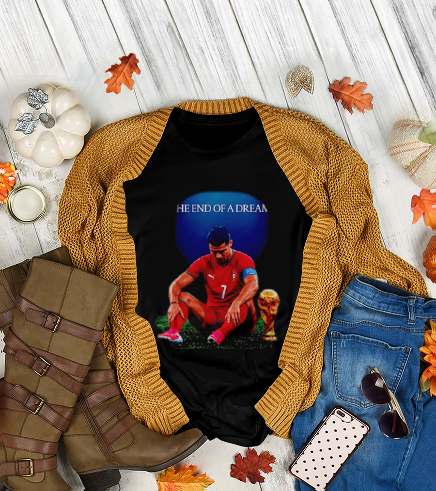 Cristiano Ronaldo The End Of A Dream Portugal No 7 World Cup Moment T-Shirt