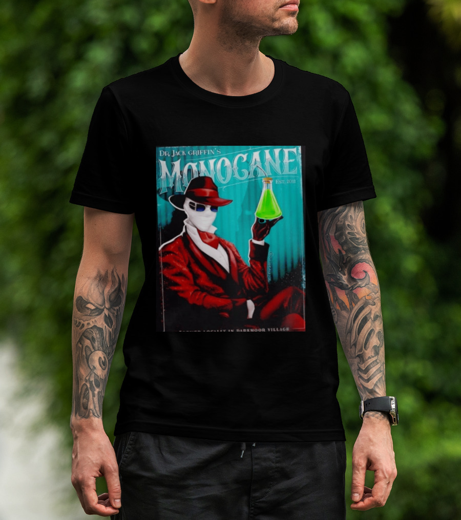 Dr Jack Griffin's Monocane Est 2011 Invisible Man T-Shirt