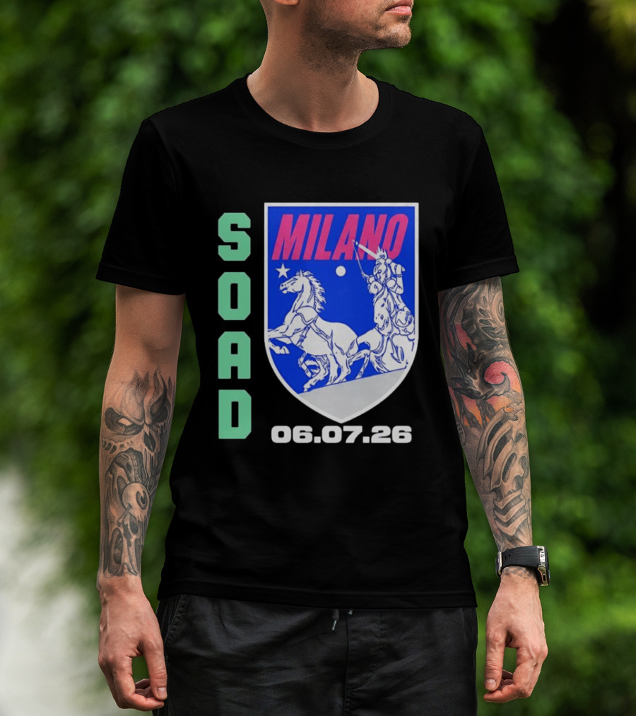 SOAD Milano 06.07.26 System Of A Down Concert T-Shirt